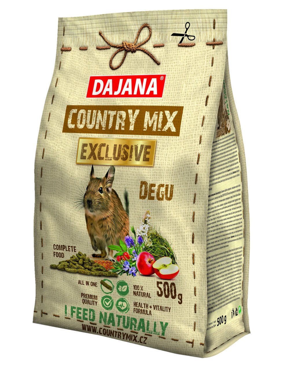 Фото - Корм для гризуна Dajana Корм  Country mix Exclusive для дегу, 500 г  (DP413J)