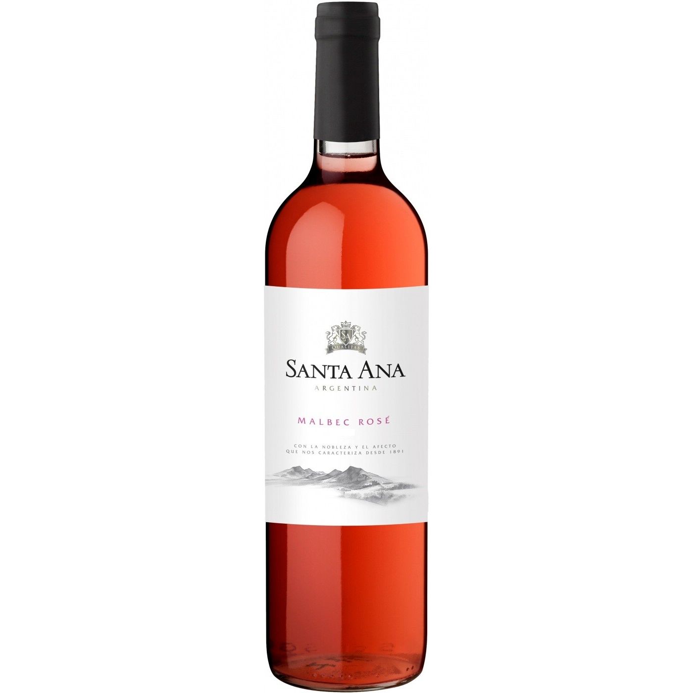 Вино Santa Ana Varietals Malbec Rose, розовое, сухое, 12,5%, 0,75 л (8000009483368) - фото 1