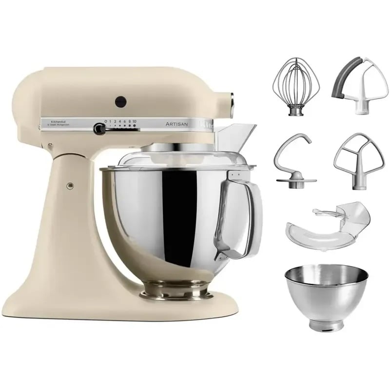 Планетарний міксер KitchenAid Artisan 4.8 л свіжий льон (5KSM175PSEFL) - фото 5