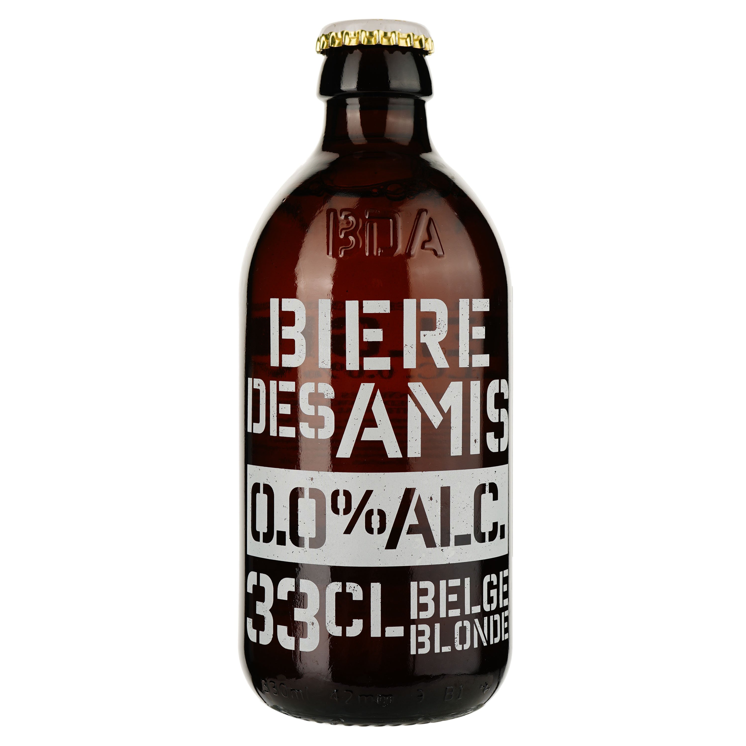 Пиво Biere des Amis светлое безалкогольное, 0,33 л (878766) - фото 1
