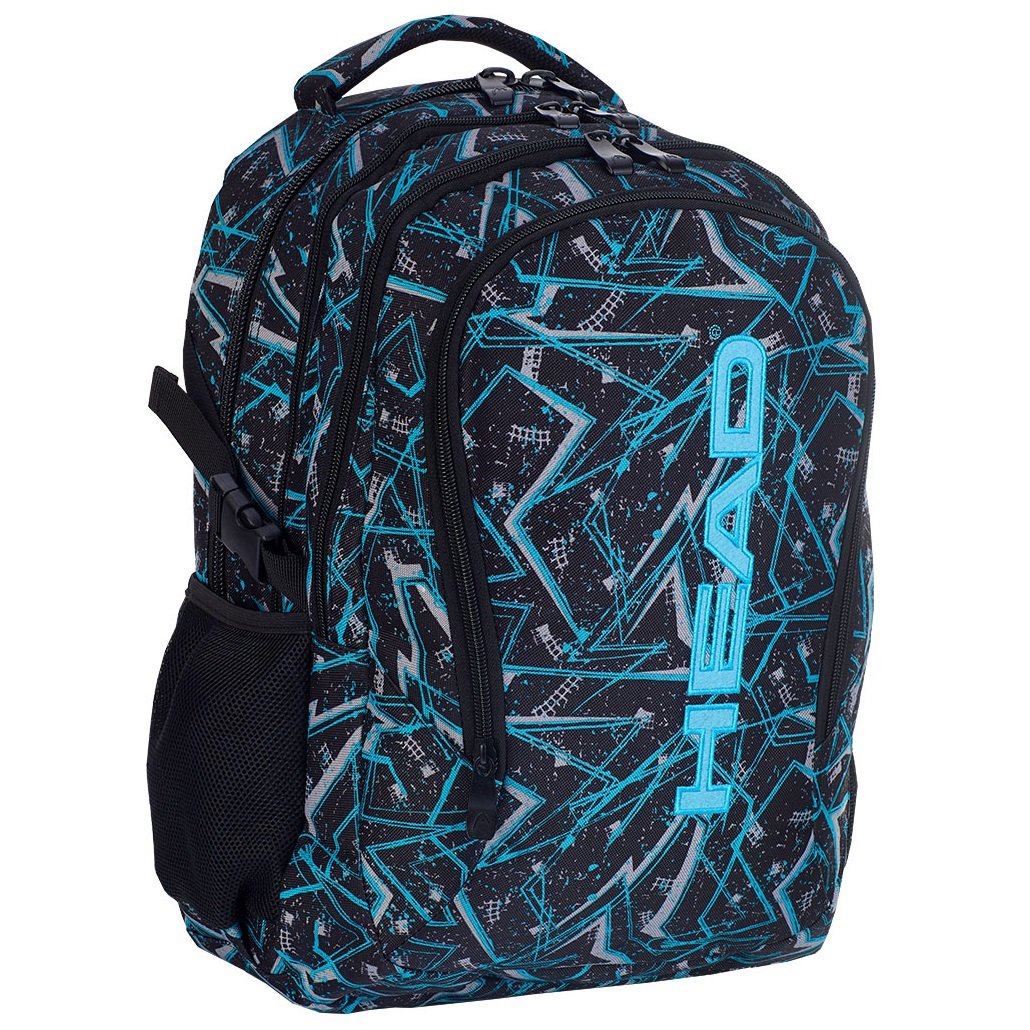 Фото - Школьный рюкзак (ранец) Head Рюкзак шкільний ортопедичний  3 HD-256, 46х32 см чорний з блакитним (5 