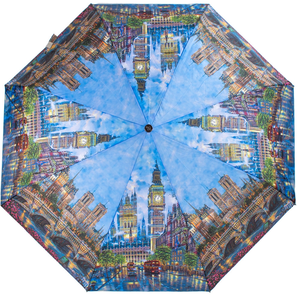 Жіноча складана парасолька повний автомат Trust 92 см різнобарвна - фото 1
