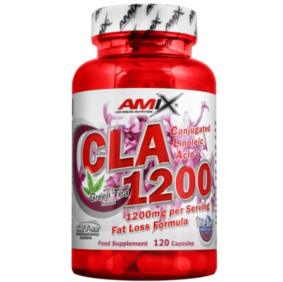 Конъюгированная линолевая кислота Amix CLA с зеленым чаем 1200 мг 120 капсул - фото 1