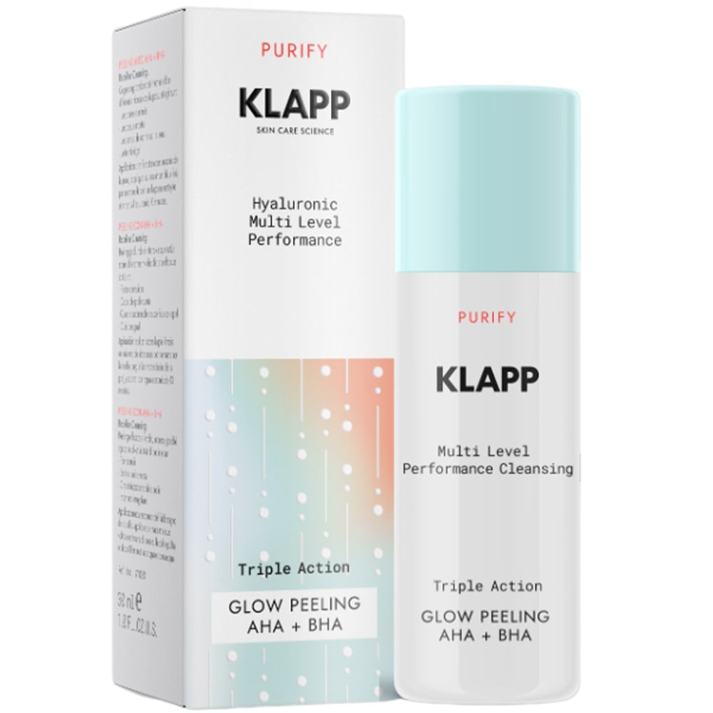 Комплексный пилинг Klapp Multi Level Performance Purify Triple Action Glow Peeling With AHA + BHA для сияния кожи 30 мл - фото 2