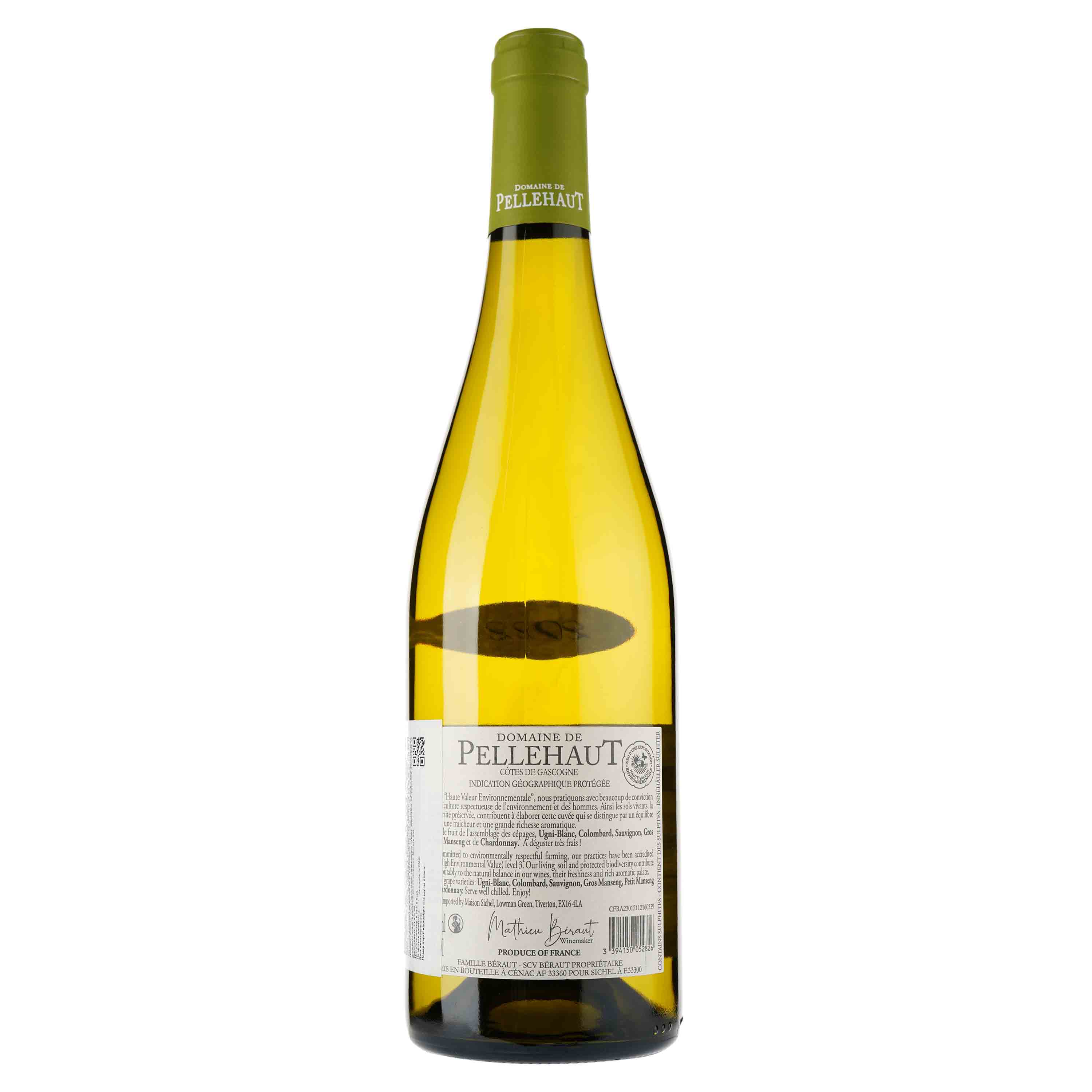 Вино Domaine de Pellehaut Harmonie Blanc Cotes de Gascogne IGP, біле, сухе, 0,75 л - фото 2