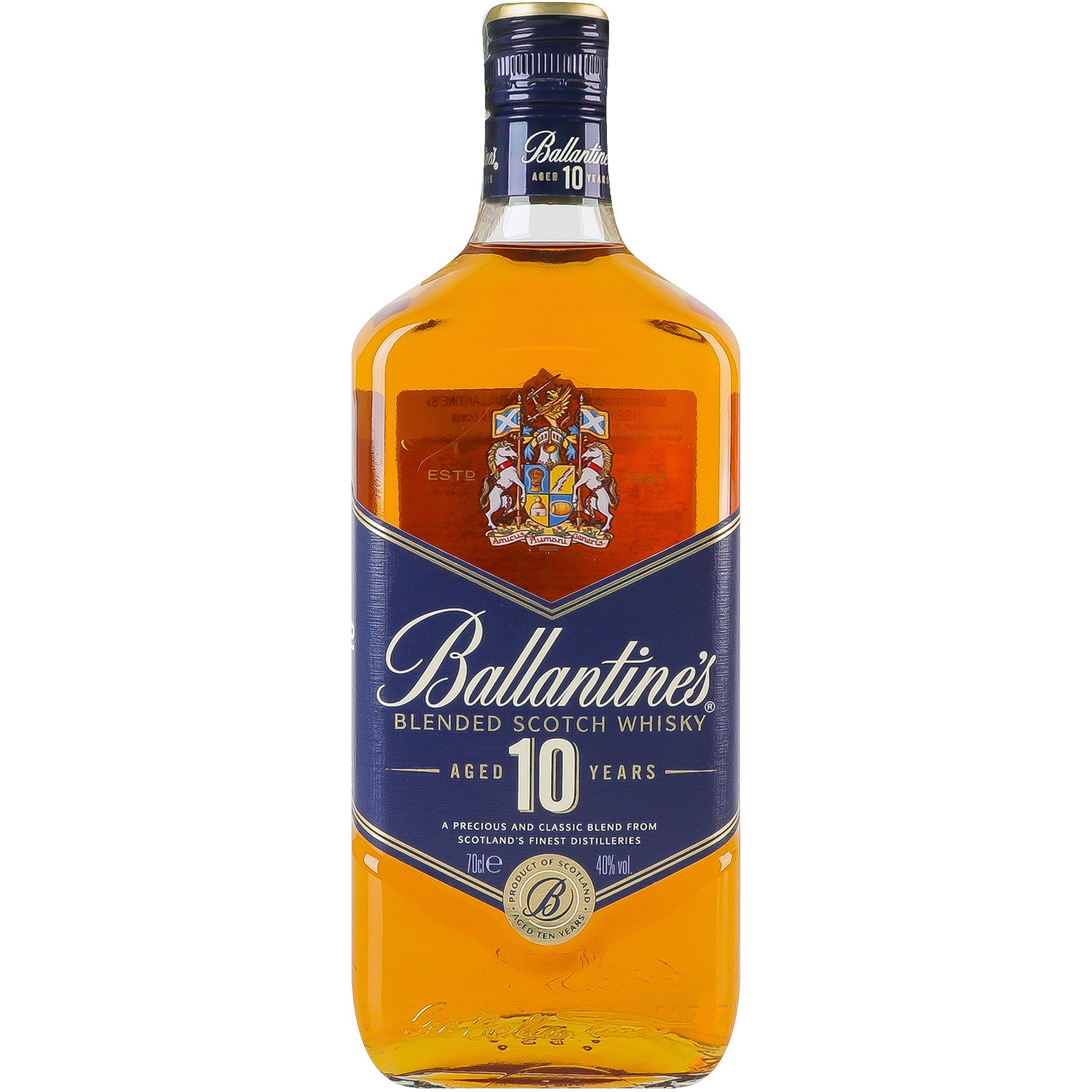 Виски Ballantine's 10 yo Blended Scotch Whisky 40% 0.7 л купить в