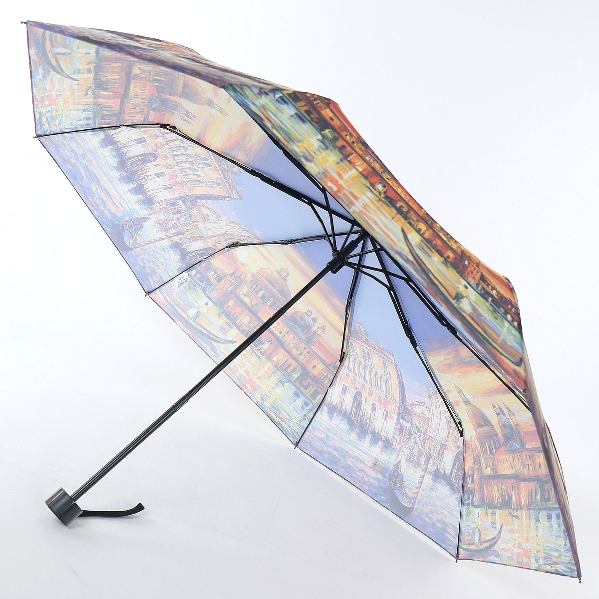 Женский складной зонтик механический Art Rain 99 см разноцветный - фото 2