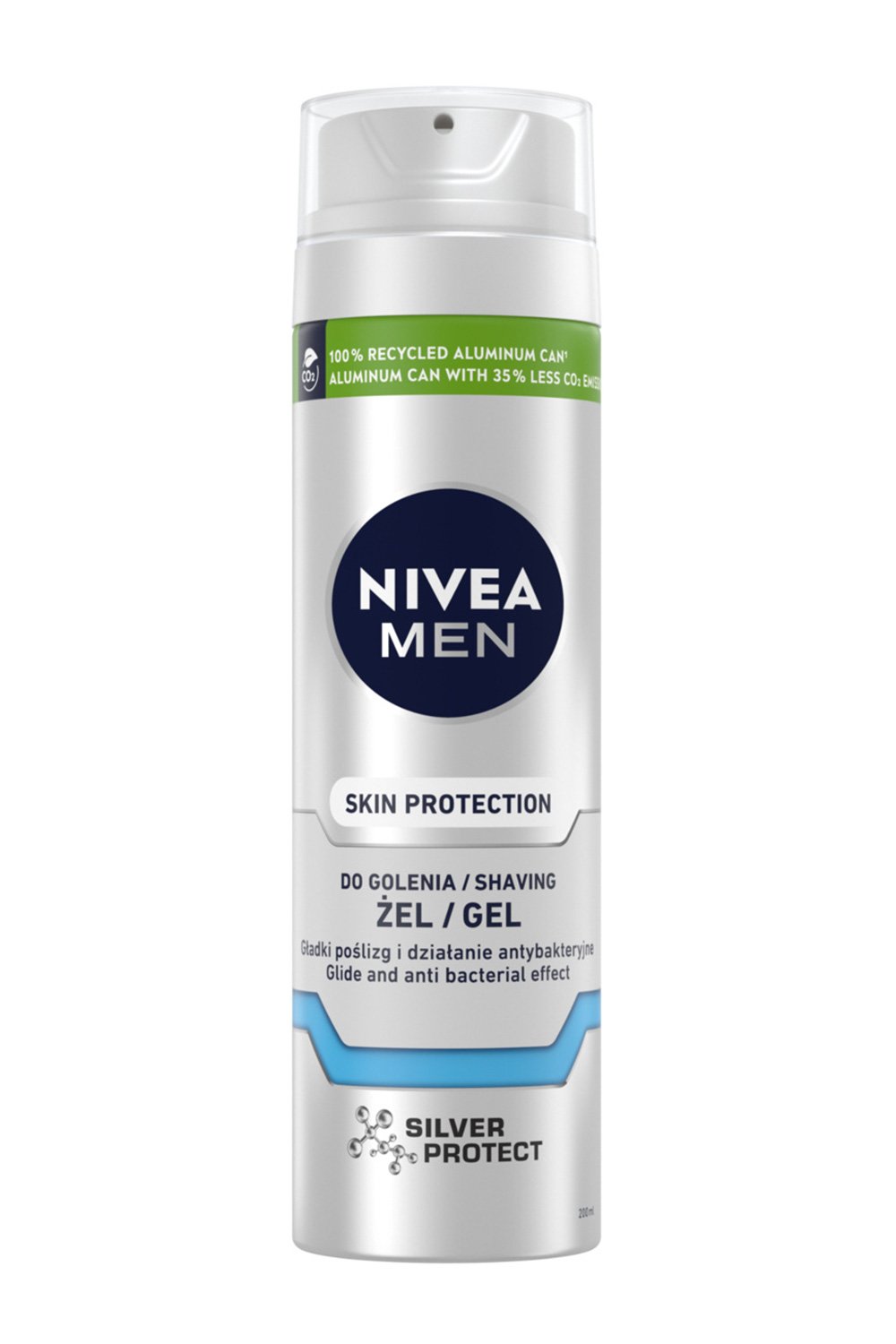 Гель для гоління Nivea Men Срібний захист, 200 мл - фото 1