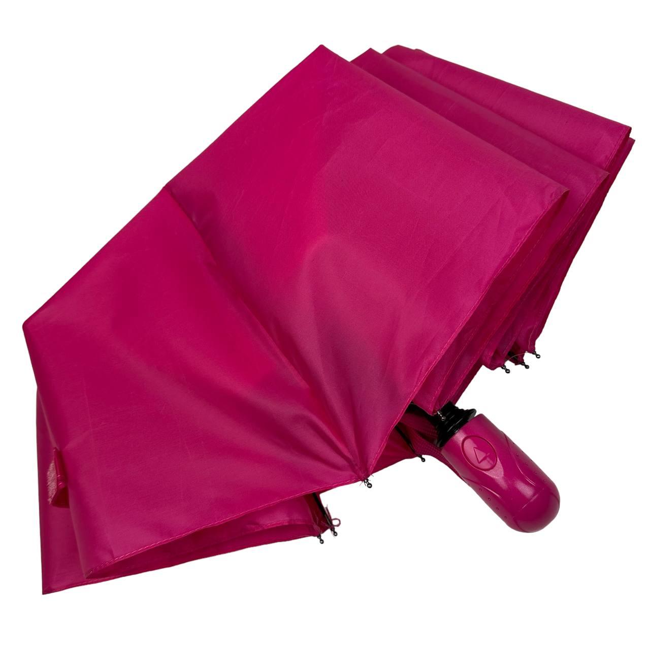 Жіноча складана парасолька напівавтомат Toprain 98 см рожева - фото 5