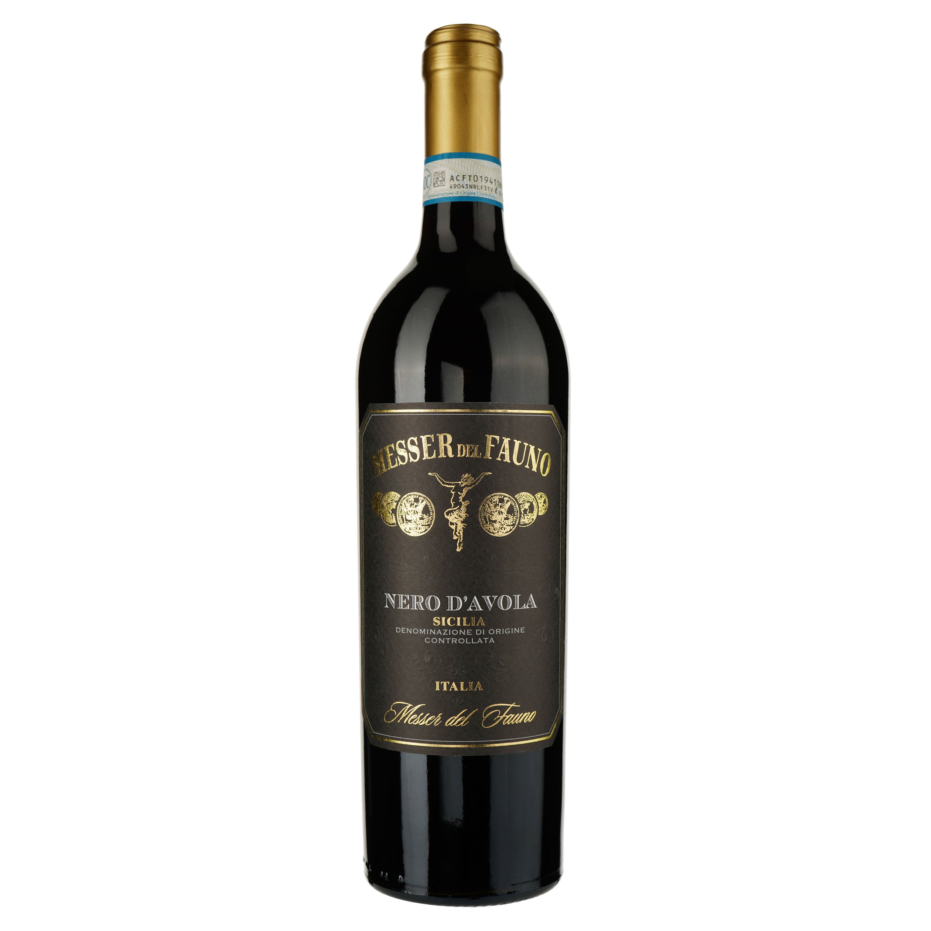 Вино Messer del Fauno Terre Siciliane IGT Nero d'Avola, красное, сухое, 0,75 л - фото 1