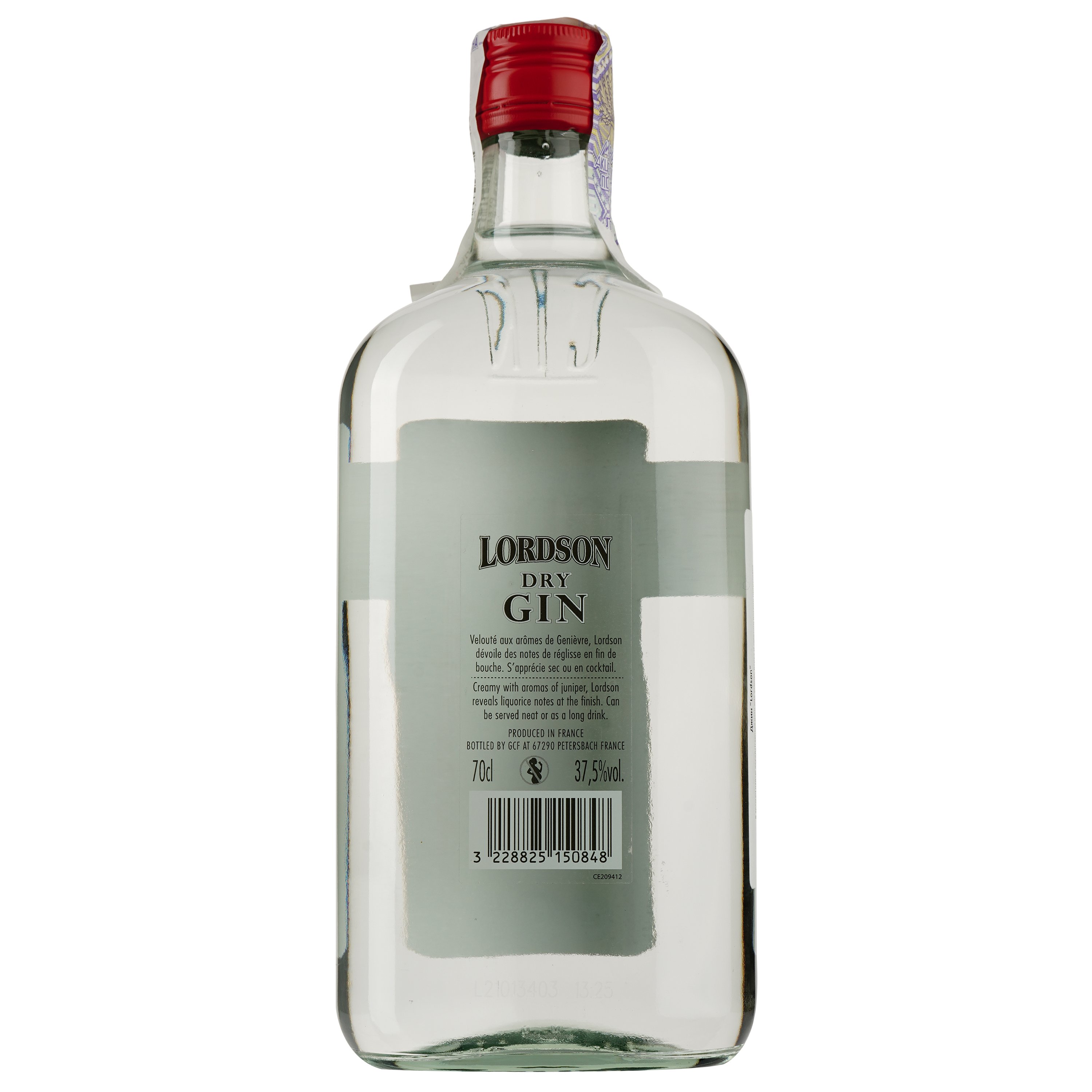 Джин LGC Lordson Gin, 37,5%, 0,7 л (8000019417468) - фото 2