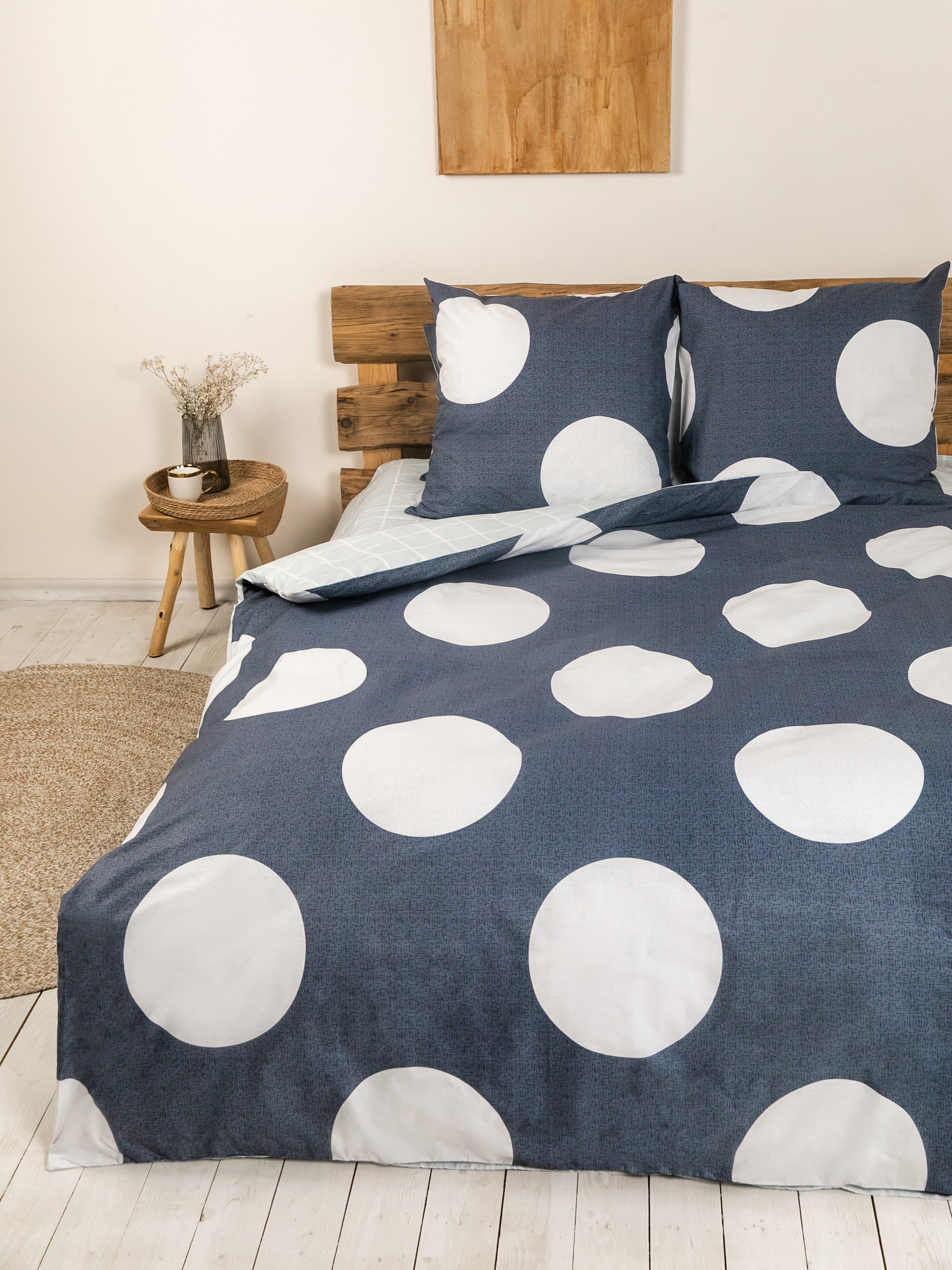 Комплект постельного белья ТЕП Happy Sleep 335 Circle євро синий с белым (2-03796_25557) - фото 3