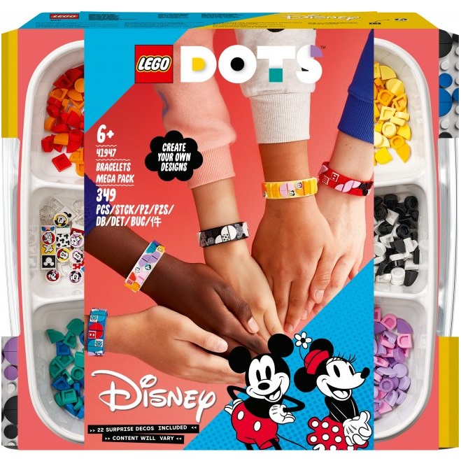 Конструктор LEGO DOTs Mickey&Friends Браслеты Mega Pack, 349 деталей (41947) - фото 1