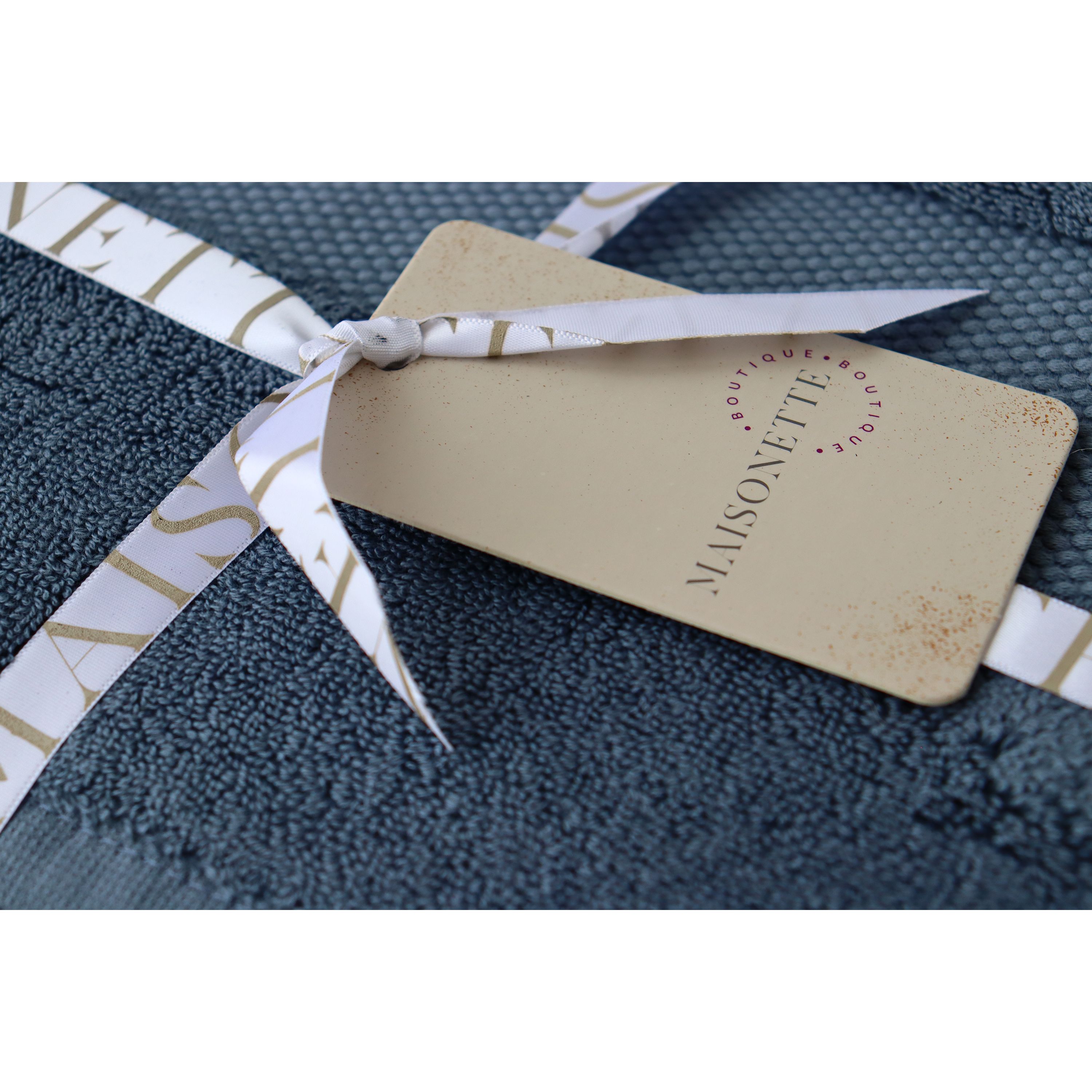 Набор полотенец Maisonette Elegance 147x76 см 2 шт. синий (40603) - фото 2