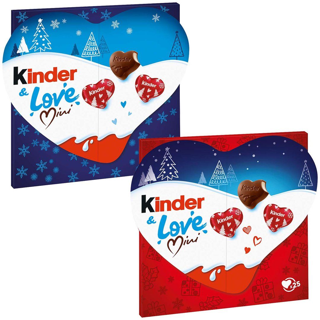 Набір цукерок Kinder Love Mini Herzen, в асортименті 107 г (913670) - фото 1