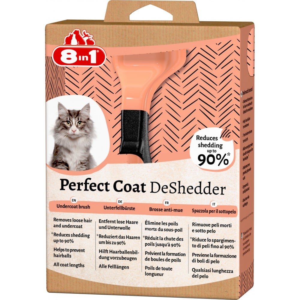 Дешеддер 8in1 Perfect Coat DeShedder для вичісування котів, 4.5 см - фото 2