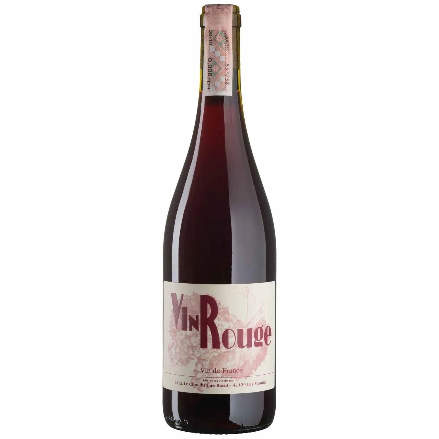 Вино Clos du Tue-Boeuf Vin Rouge красное сухое 0.75 л - фото 1