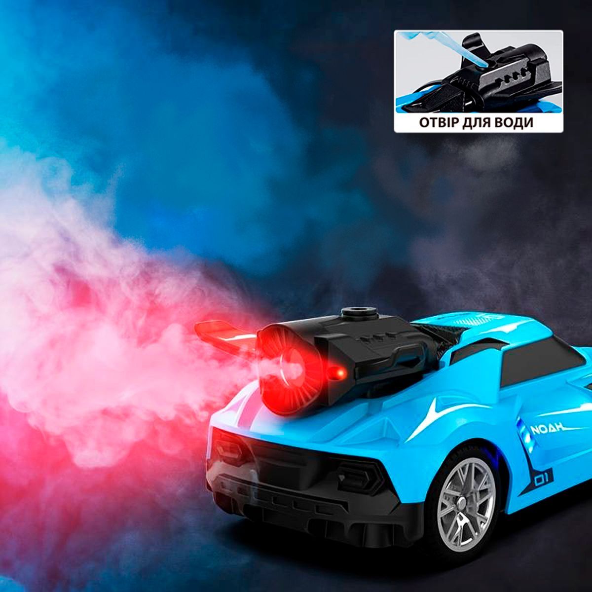 Автомобиль на радиоуправлении Sulong Toys Spray Car Sport 1:24 голубой (SL-354RHBL) - фото 11