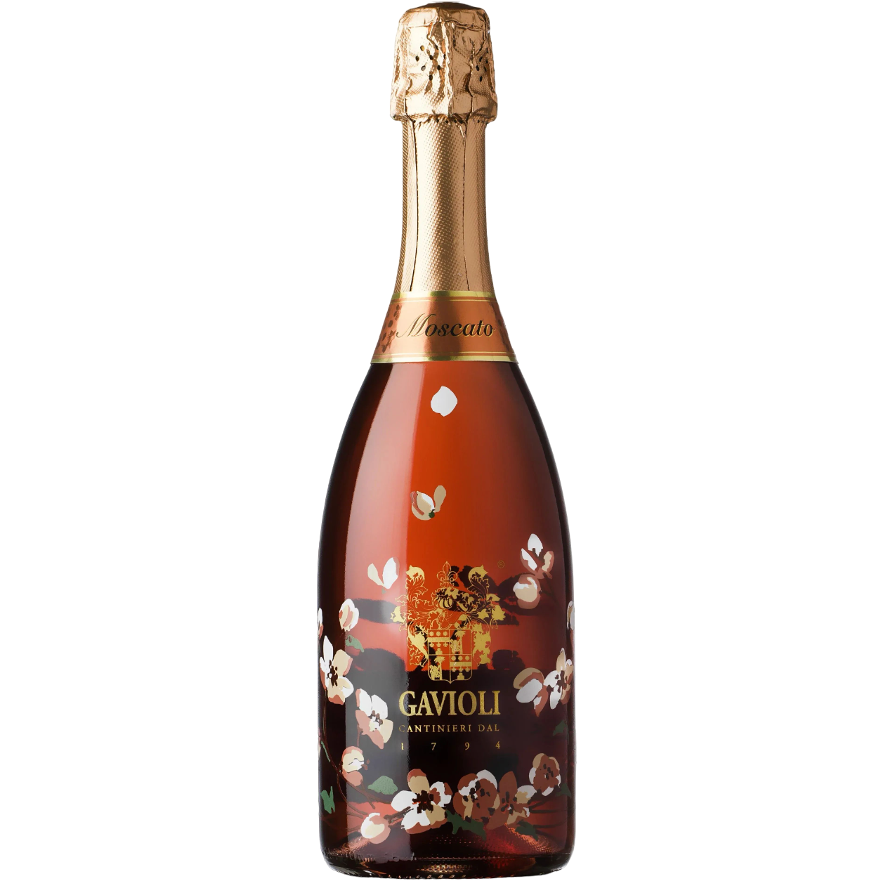 Вино ігристе Gavioli Moscato Rose, рожеве, солодке, 0,75 л - фото 1