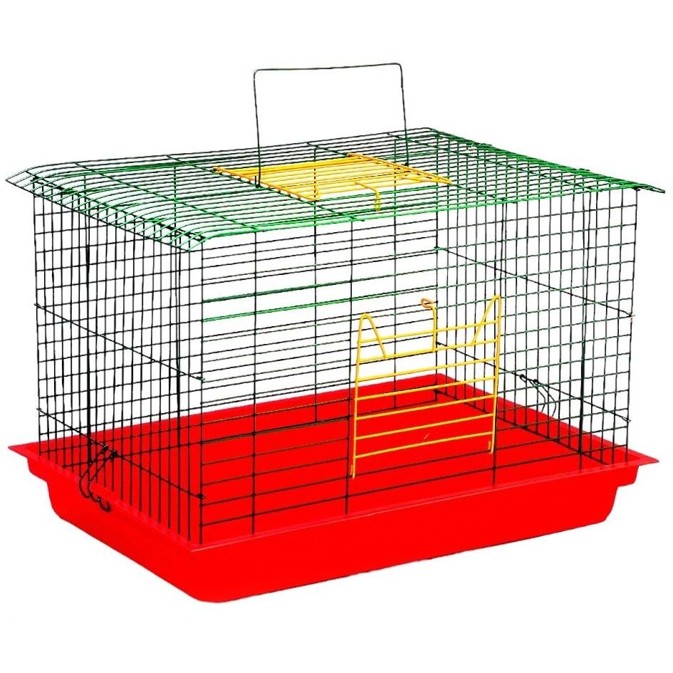 Клетка для грызунов Лорі Кролик Макси, 57х40х36 см, краска, в ассортименте (К026) - фото 2