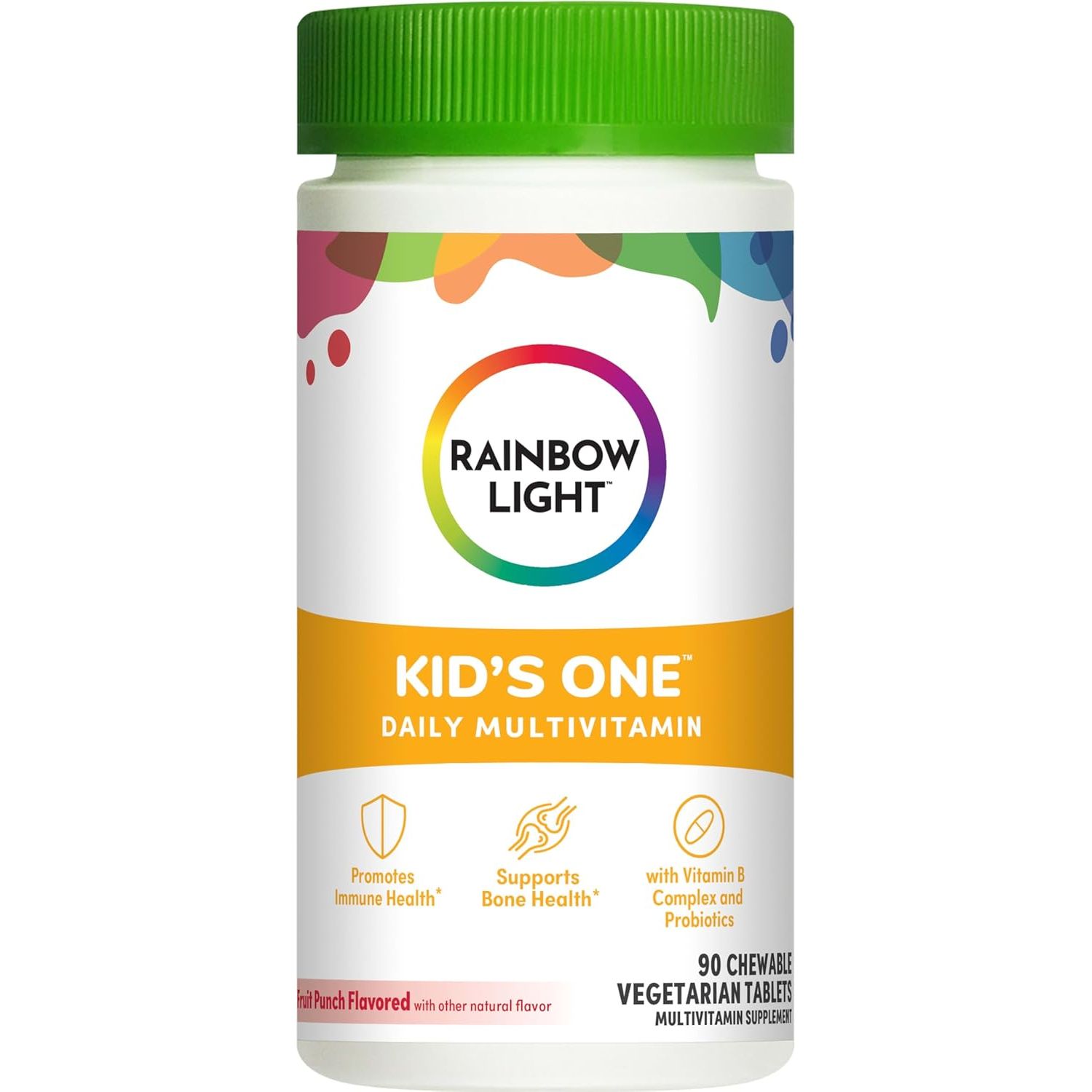 Витаминно-минеральный комплекс Rainbow Light Kid&#39;s One Daily Multivitamin для детей с фруктовым вкусом 90 жевательных таблеток - фото 1