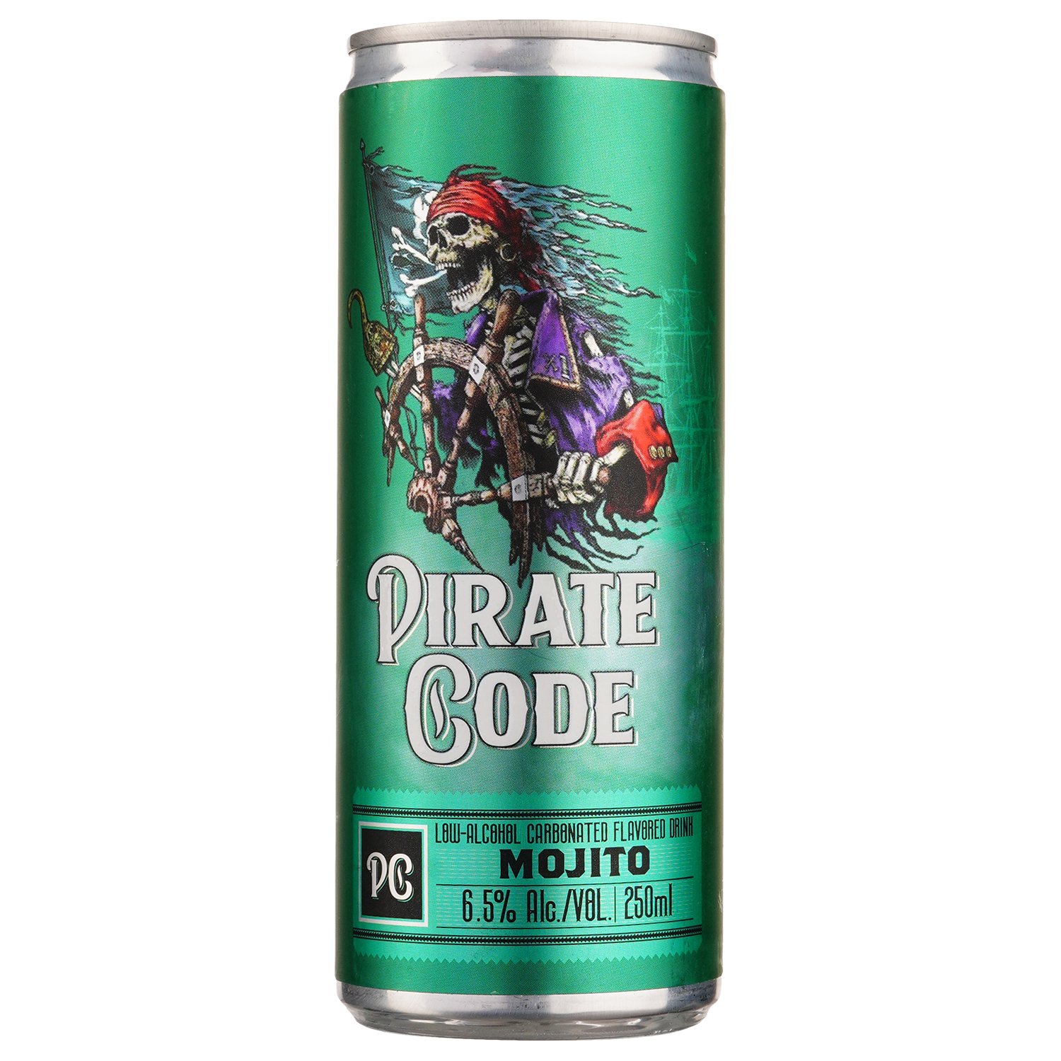 Напиток слабоалкогольный Pirate Code Mojito, 6,5%, ж/б, 0,25 л - фото 1