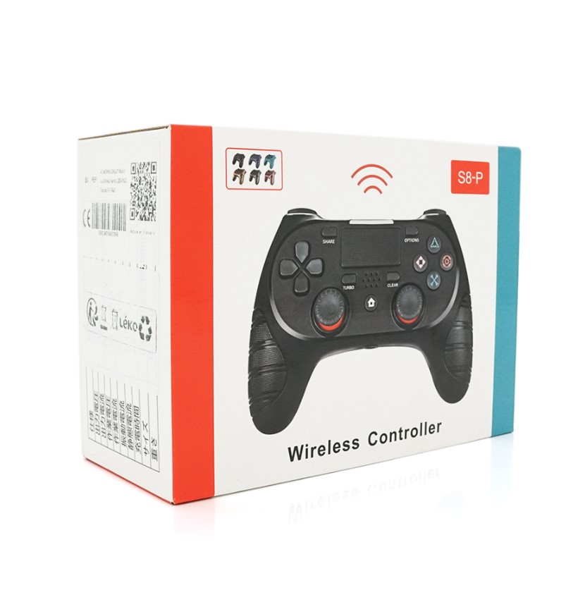 Геймпад джойстик Doubleshock S8P Wireless PS4 Double Motor Vibration DualShock 4 Black - фото 4