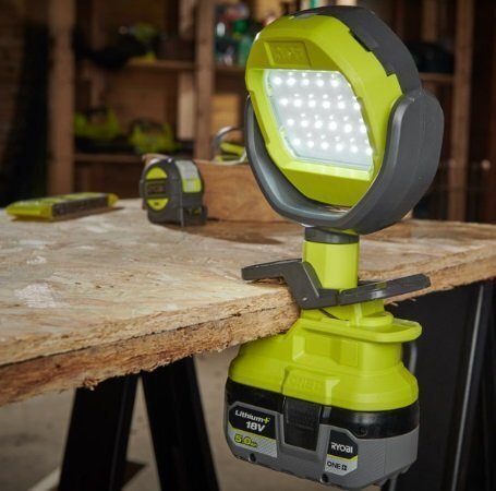 Ліхтар Ryobi One+ RLCL18-0, 18V, 1000Lm, з кліпсою та поворотною головою, без АКБ та ЗП (5133005594) - фото 7