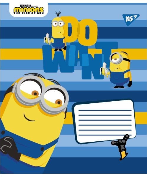 Набор тетрадей Yes Minions2, в линию, 12 листов, 25 шт. (766204) - фото 2