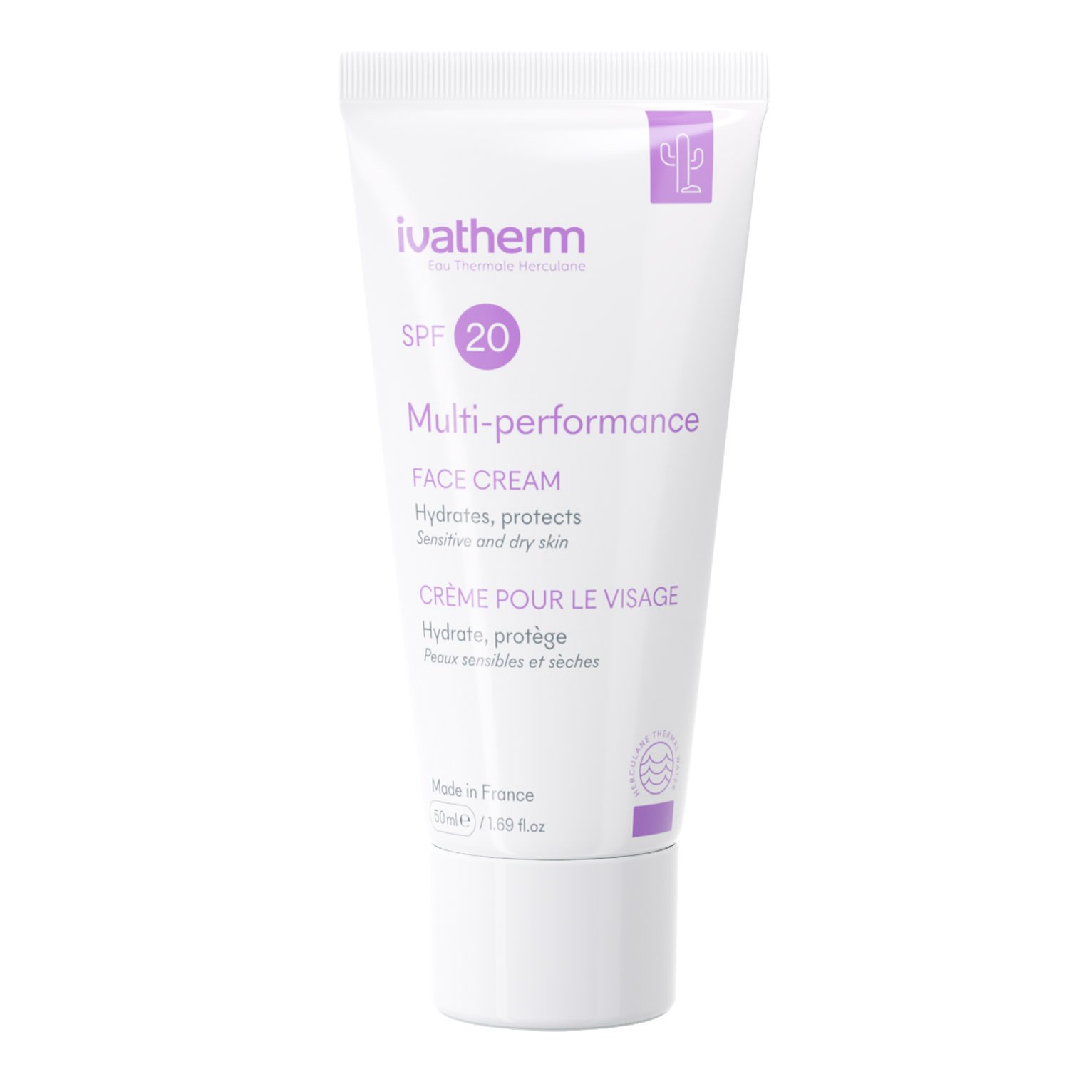Крем Ivatherm Multi-performance, увлажняющий для сухой кожи лица SPF 20, 50 мл - фото 1