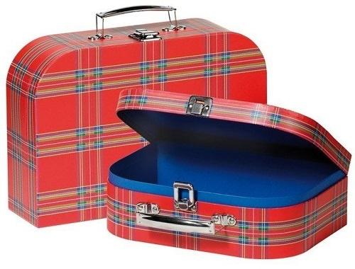 Ігрова валіза Goki, в смужку, червоний, 2 шт. (60103G) - фото 1