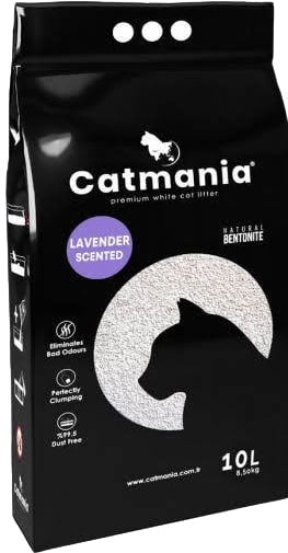 Бентонітовий наповнювач Catmania лаванда, фіолетові гранули, 10 л (10л Фиолет) - фото 1