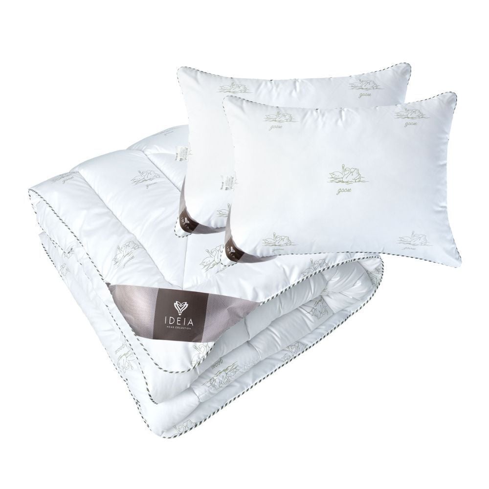 Набор Ideia Super Soft Classic: одеяло, 200х220 см + подушки 2 шт., 50х70 см, белый (8000035235) - фото 2