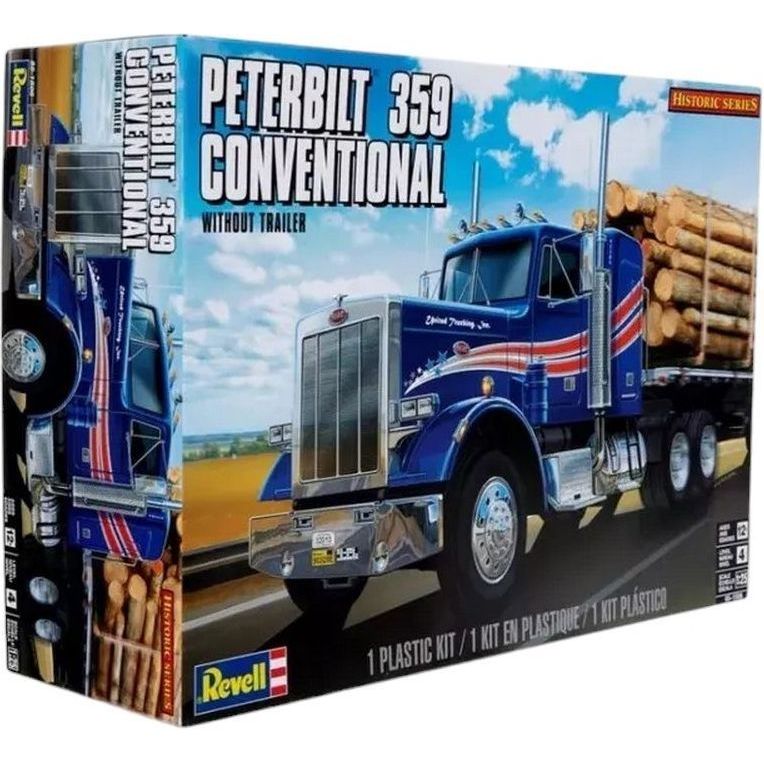 Збірна модель Revell Вантажний тягач Peterbilt 359 рівень 45, масштаб 1:25, 116 деталей (RVL-11506) - фото 1