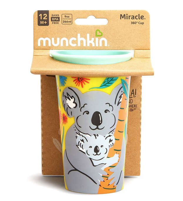 Чашка-непроливайка Munchkin Miracle 360 WildLove Коала, 266 мл, м'ятний (051834) - фото 4