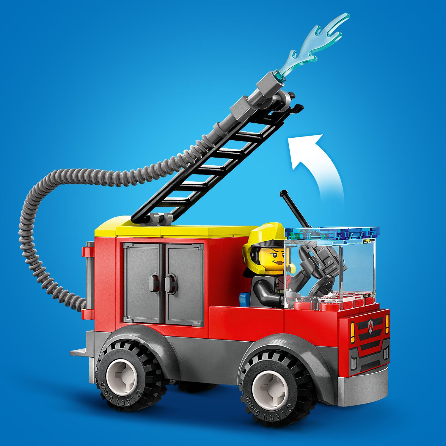 Конструктор LEGO City Пожарное депо и пожарная машина, 153 деталей (60375) - фото 7