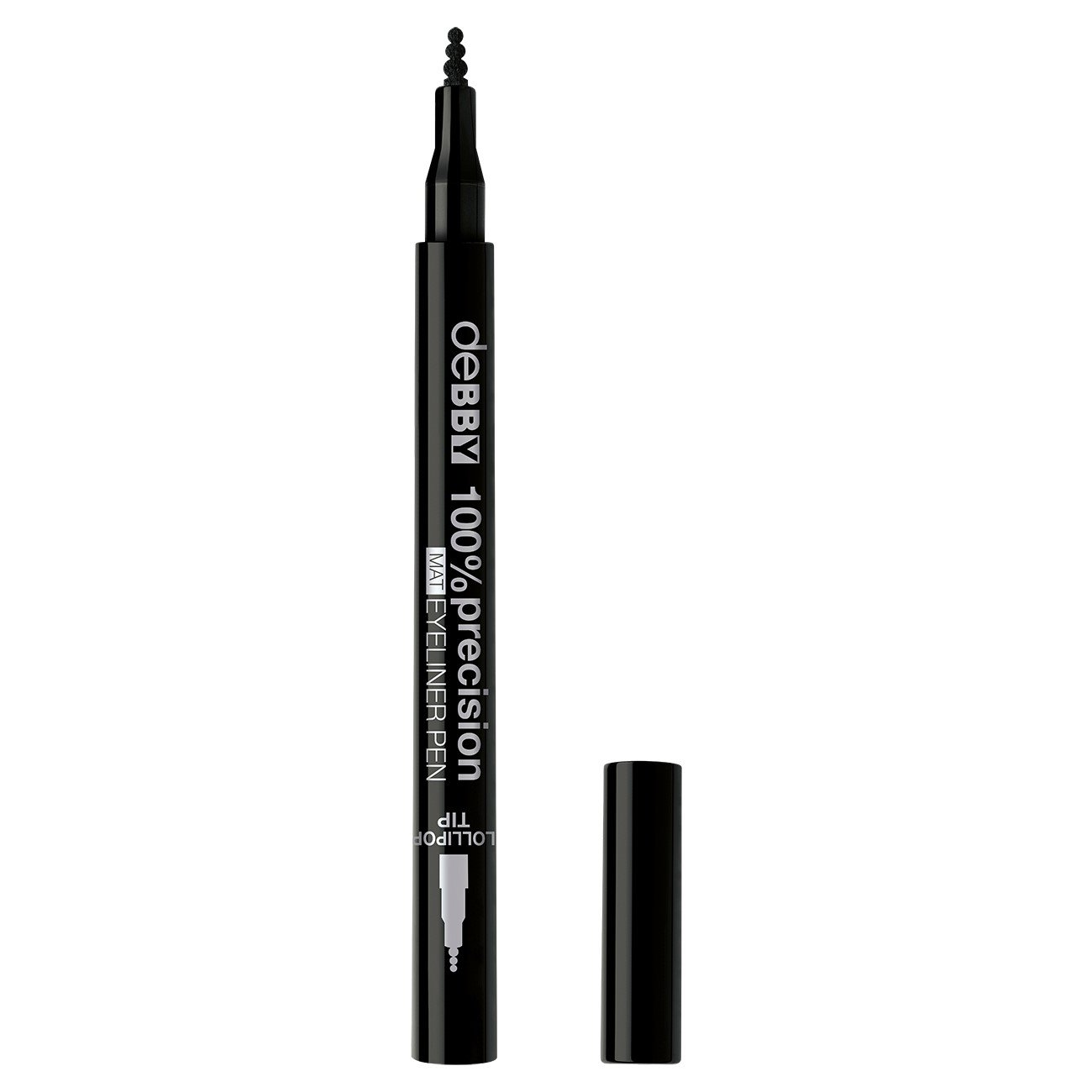 Підводка для очей Debby 100% Precision Mat Eyeliner Pen (відтінок 1), 1,2 мл - фото 1