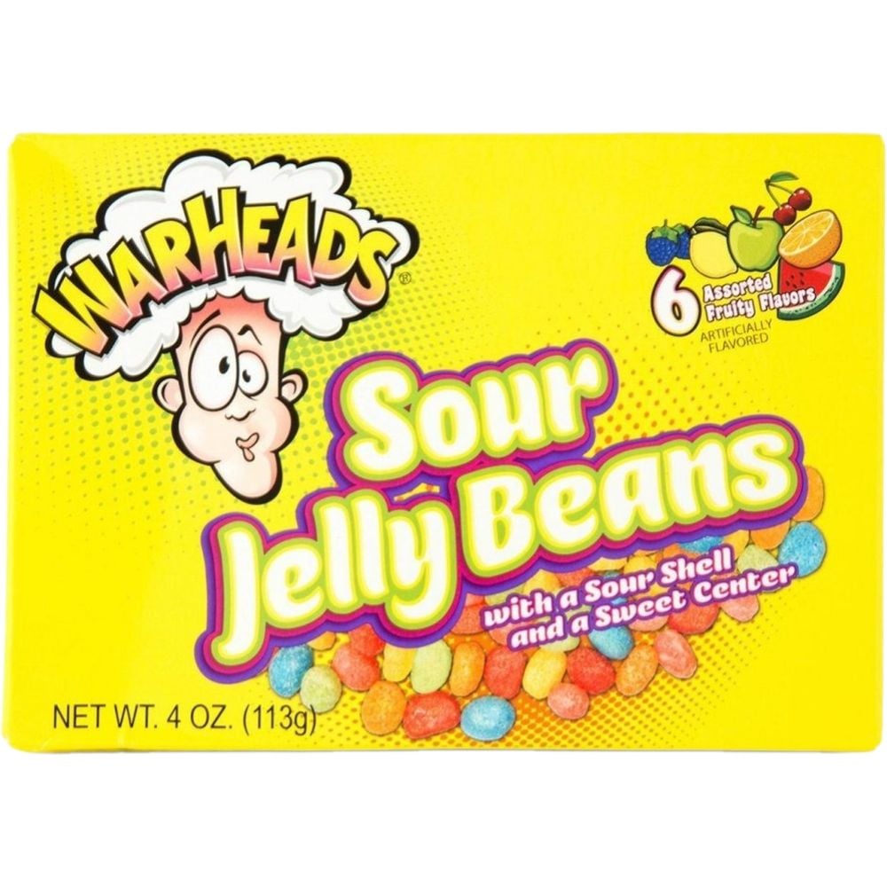 Драже жувальні Warheads Jelly Beans кислі 113 г - фото 1