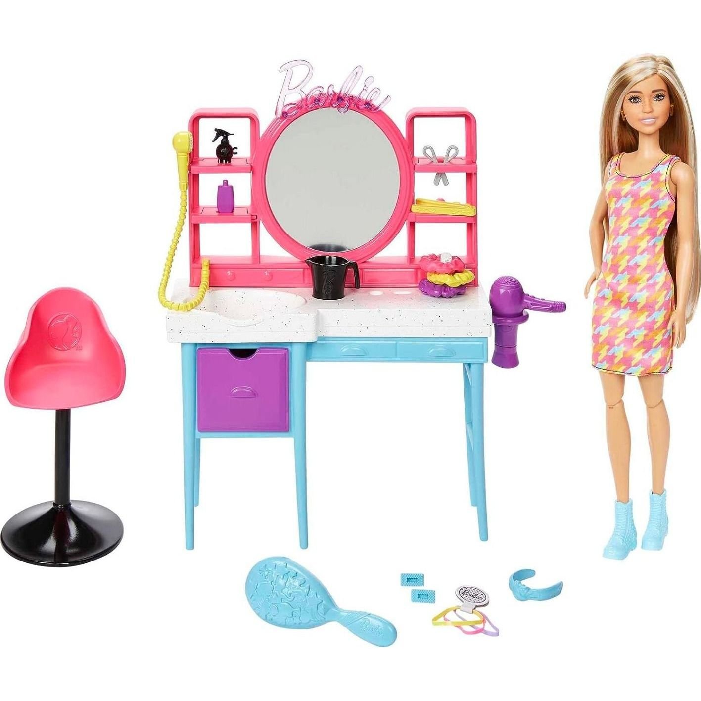 Ігровий набір Barbie Totally Hair Перукарський салон (HKV00) - фото 1