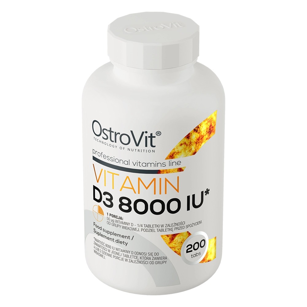 Витамин OstroVit Vitamin D3 8000 IU 200 таблеток - фото 2