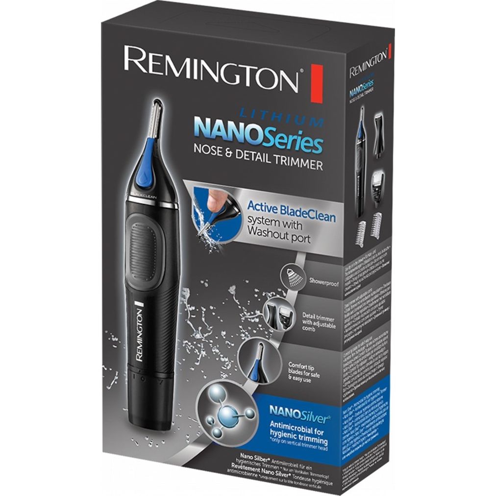 Тример Remington Nano Series Lithium для носа та вух чорно-синій NE3870 - фото 5