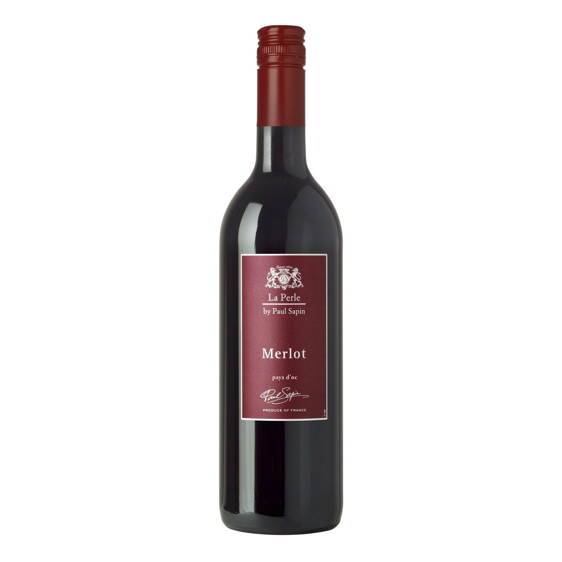 Вино La Perle Merlot, красное, сухое, 10,6-12,9%, 0,75 л - фото 1