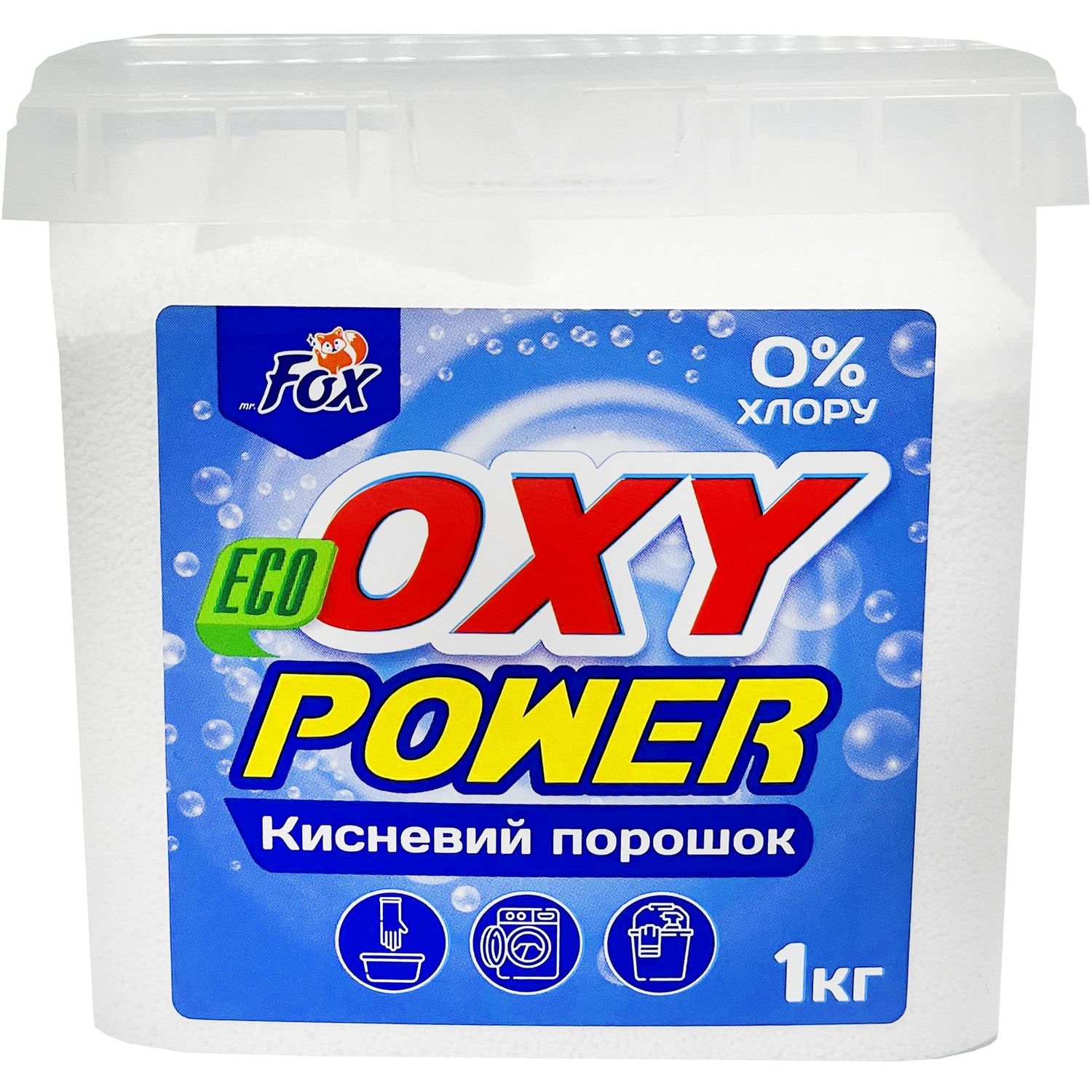Кисневий пральний порошок Domik expert Fox Oxy Power, 1 кг - фото 1