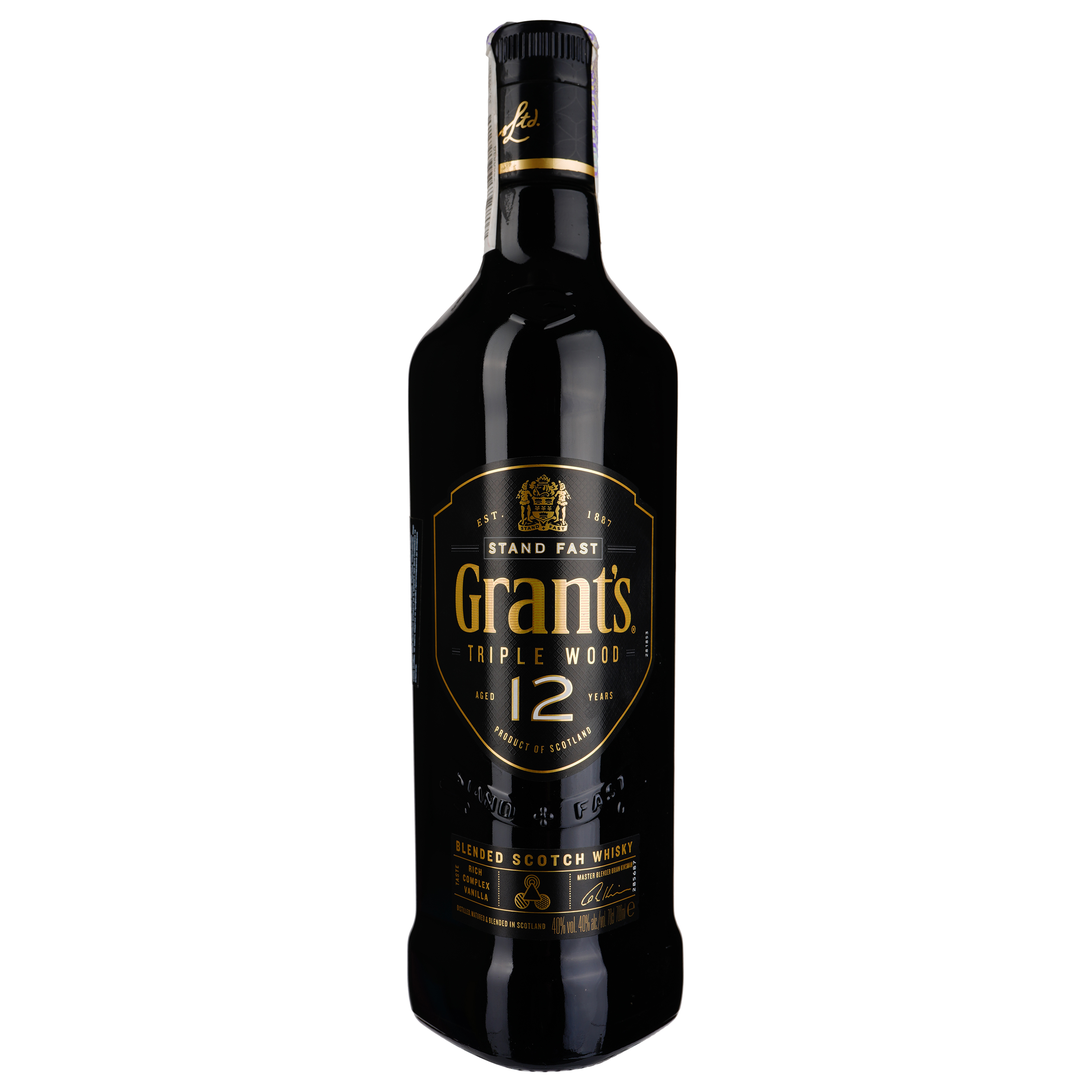 Віскі Grant's 12 yo Blended Scotch Whisky, 40%, 0,7 л - фото 1