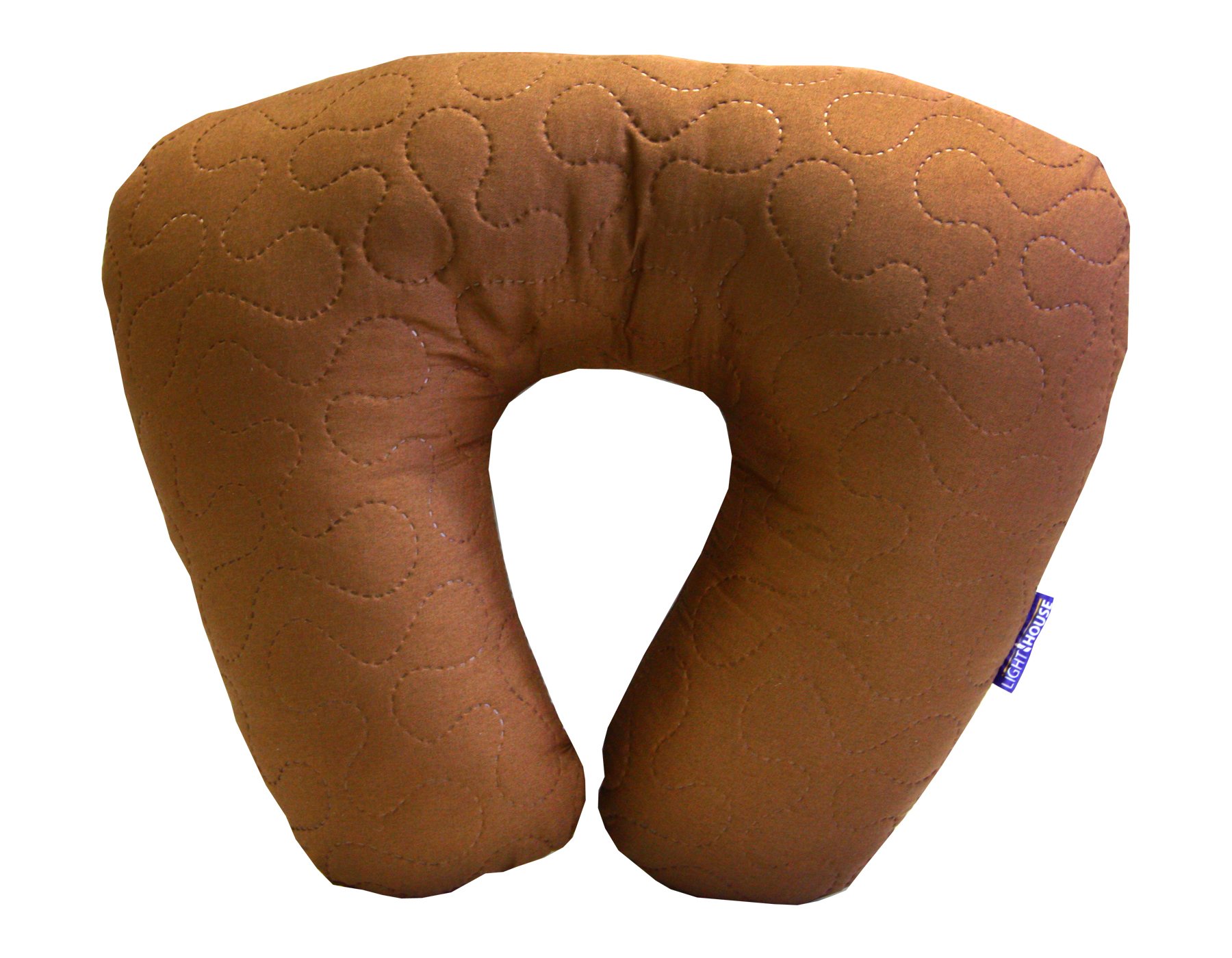 Подушка-рогалик ортопедична LightHouse Мандрівниця, 38х43 см, коричнева (2200000021700) - фото 2