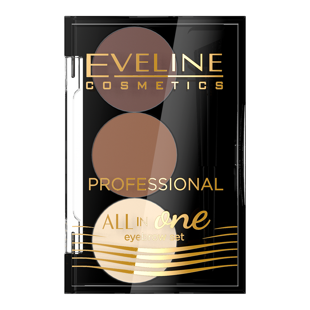 Професійний набір для стилізації та макіяжу брів Eveline All In One тон 2 (LMKCIEBRW02) - фото 1