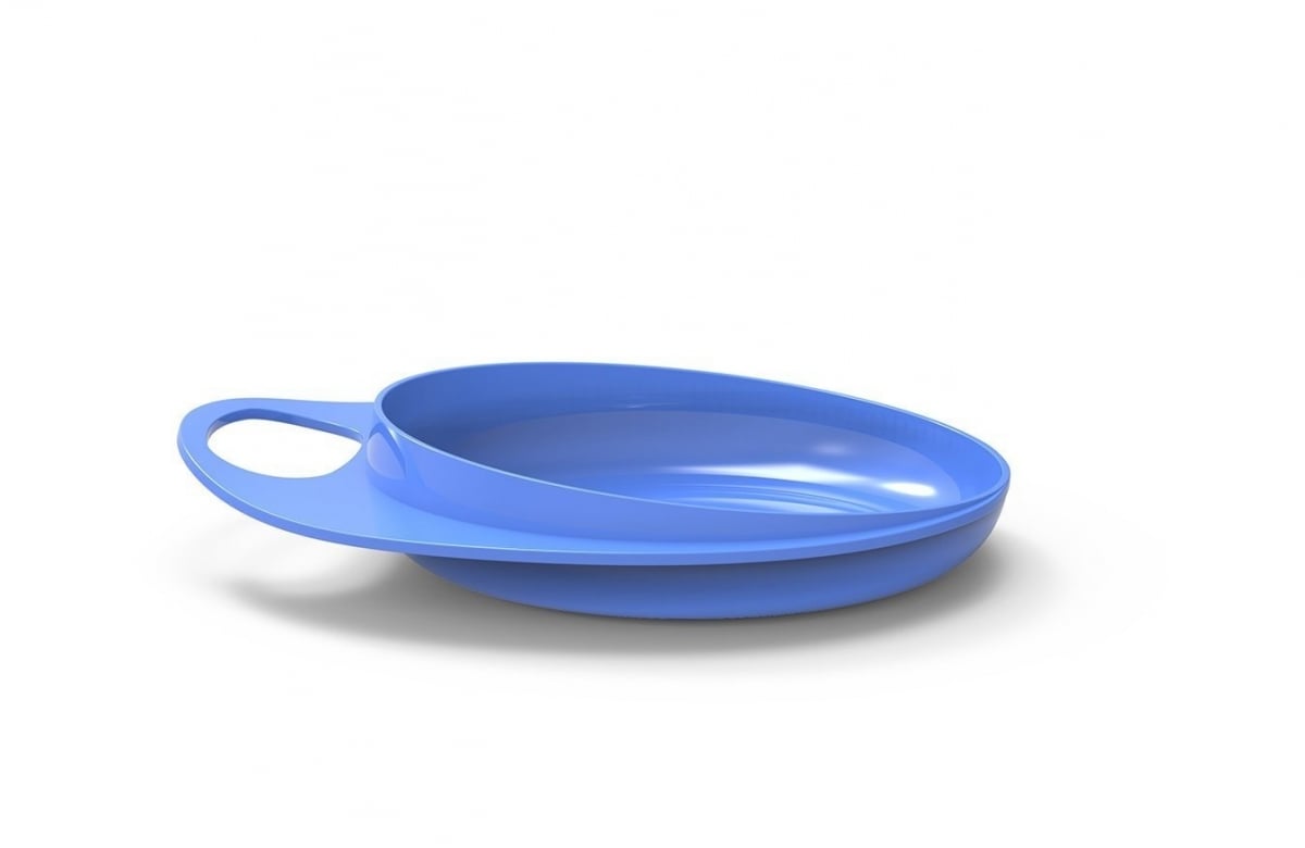 Набор тарелок Nuvita Easy Eating, синий, 2 шт. (NV8451Blue) - фото 2