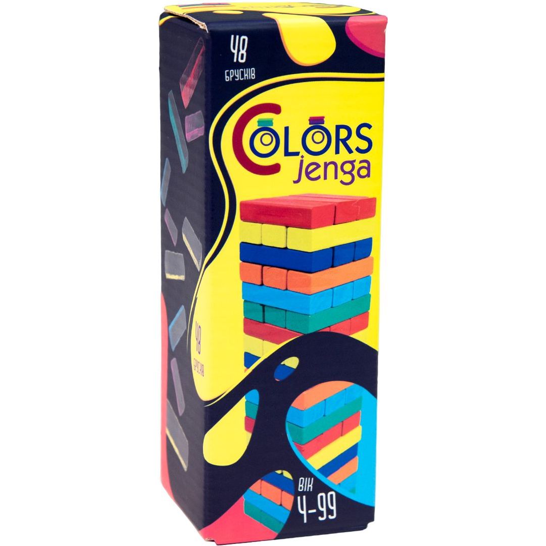 Настільна гра Strateg Colors Jenga 48 брусків (30717) - фото 1