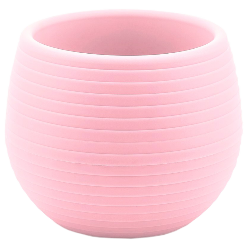 Горщик для квітів Serinova Colorful, 1.3 л, світло рожевий (ES05-PudraPembe) - фото 1
