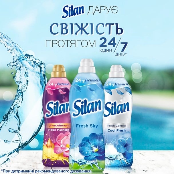 Ополіскувач для білизни Silan Fresh Sky, 1672 мл - фото 4